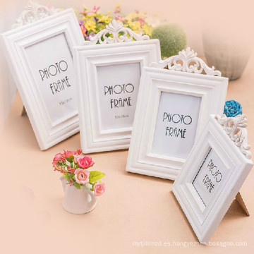 FQ marca hermosa diferente tamaño blanco nuevos modelos de madera foto marco de fotos